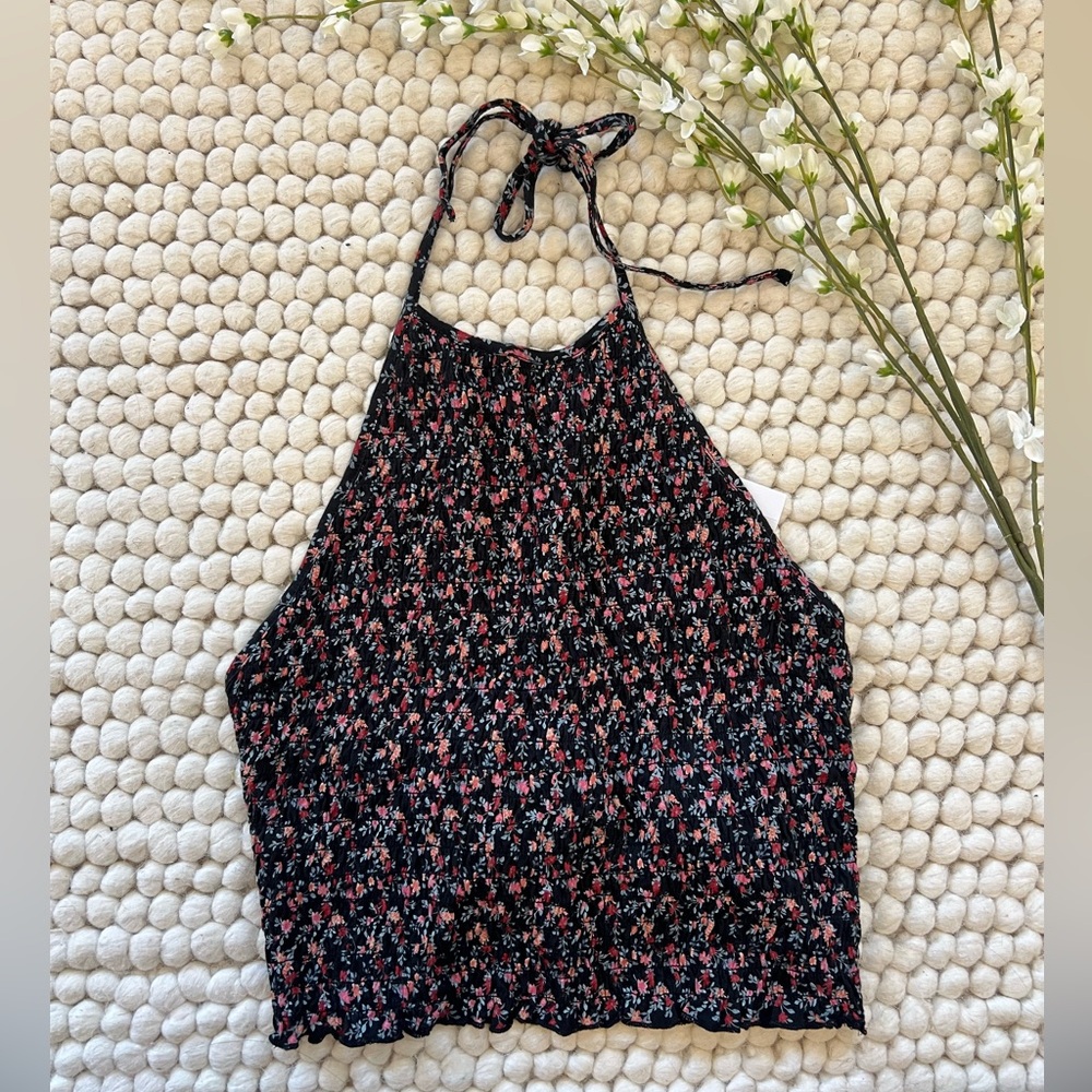 NWT American Eagle Outfitters Floral Halter Top XS